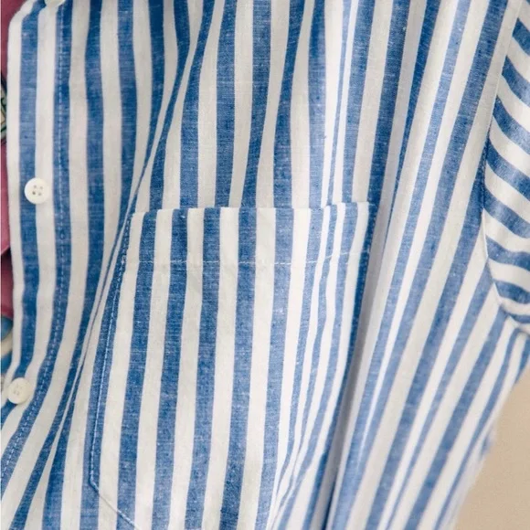 Sezane MAX SHIRT in Striped blue 42 / 10 - Picture 8 of 9
